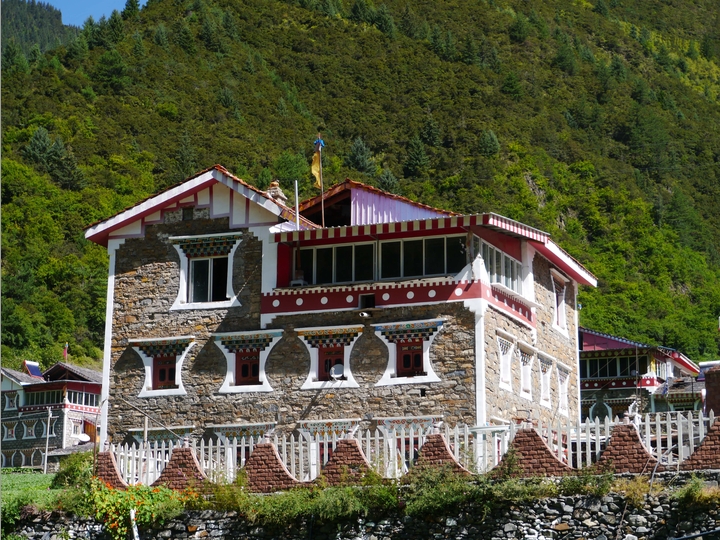 Traditionelles Haus - Tibet